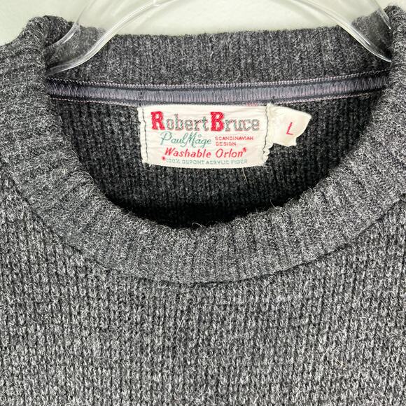 Vintage Robert Bruce Scandinavian Sweater by Paul Mage Orlon Large - Picture 3 of 9